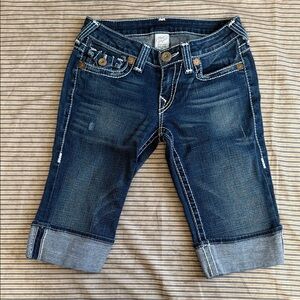 True Religion Made in USA Big T Bermuda Shorts | Size 28